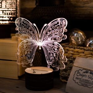 lampara led mariposa