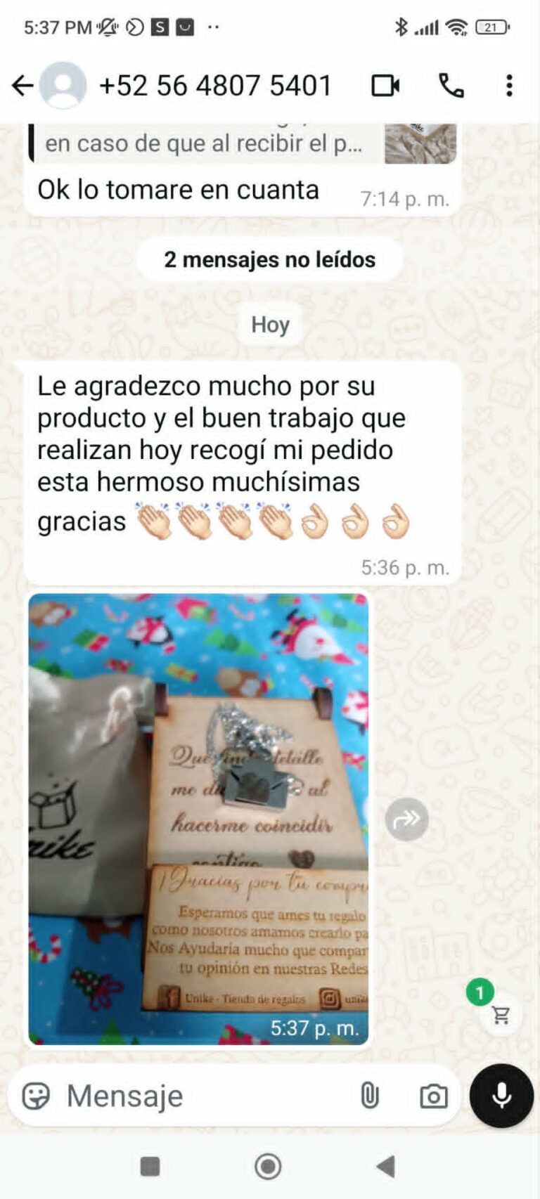 Captura de reseña