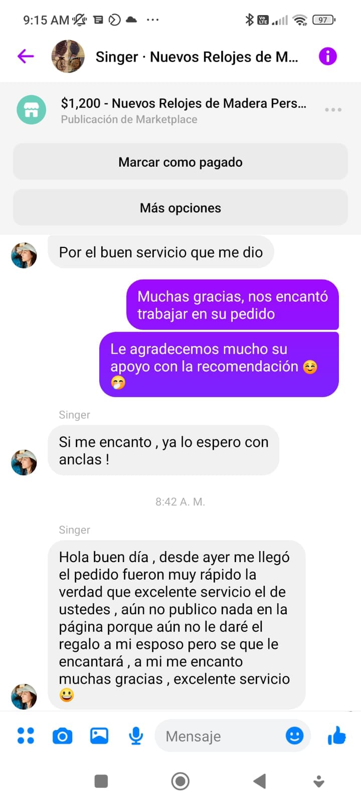 Captura de reseña