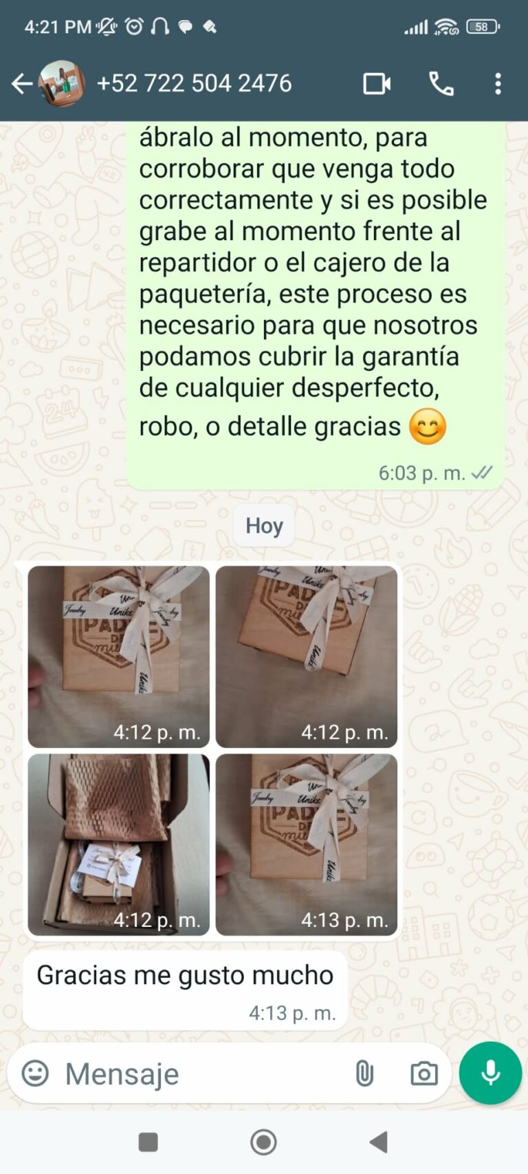 Captura de reseña