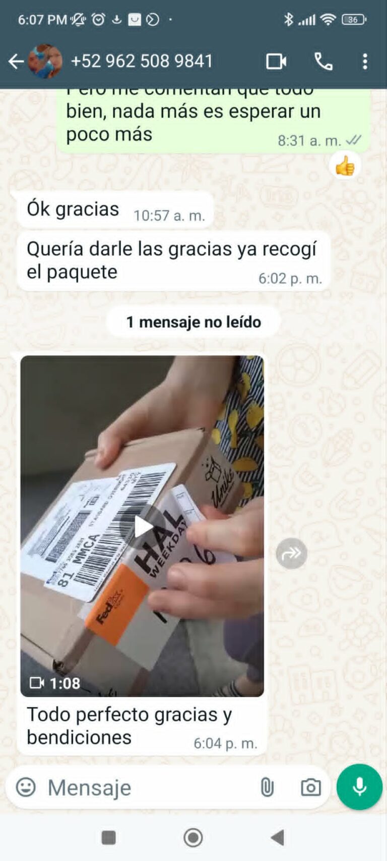 Captura de reseña